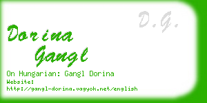 dorina gangl business card